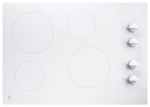 GE - 30" Built-In Electric Cooktop - White