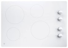 GE - 30" Built-In Electric Cooktop - White