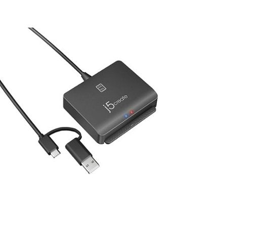 j5create - USBTM Smart Memory Card Reader - Black