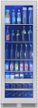 Zephyr - 24 in. Wide Presrv 24 in. 14-Bottle and 266-Can Single Zone Full Size Beverage Cooler - Stainless Steel/Glass