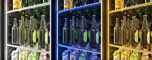 Zephyr - 24 in. Wide Presrv 24 in. 14-Bottle and 266-Can Single Zone Full Size Beverage Cooler - Stainless Steel/Glass