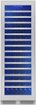 Zephyr - Presrv 24 in. 142-Bottle Built-In/Freestanding Single Zone Full Size Wine Cooler with Full-Extension Wood Racks - Stainless Steel/Glass
