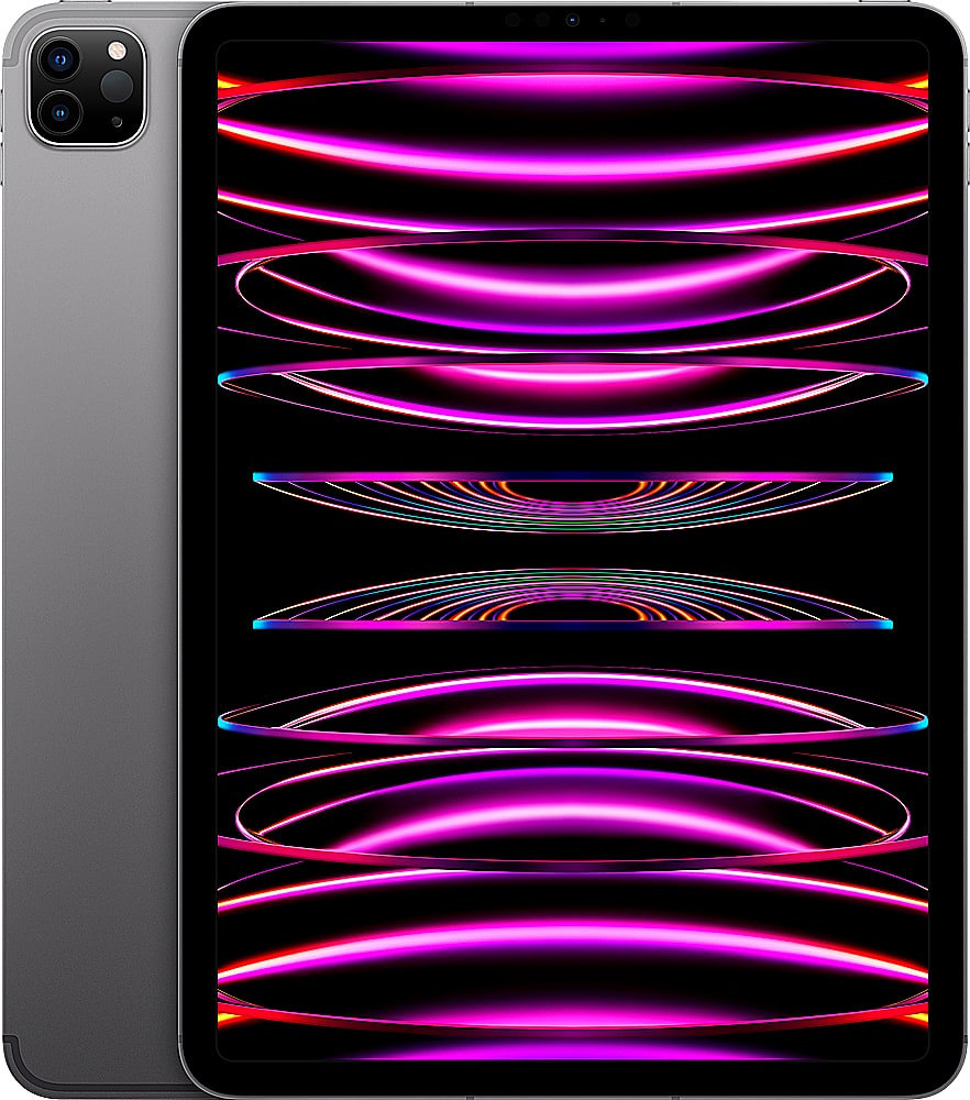 Apple - Geek Squad Certified Refurbished 11-Inch iPad Pro with Wi-Fi - 512GB - Space Gray