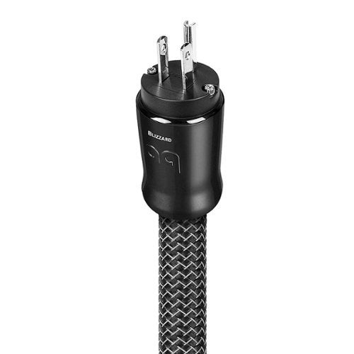 AudioQuest - Blizzard XTRM 6.75' Power Cable with C19 to 3-Prong Wall Plug Connectors - Black