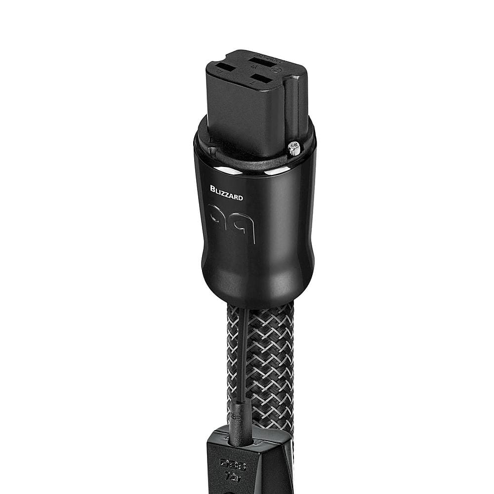 AudioQuest - Blizzard XTRM 6.75' Power Cable with C19 to 3-Prong Wall Plug Connectors - Black