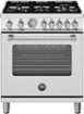 Bertazzoni - 30" Master Series range - Gas oven - 5 aluminum burners - LP version - Stainless Steel