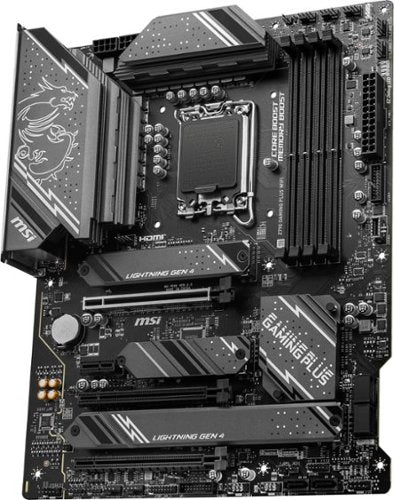 MSI - Z790 GAMING PLUS WIFI (Socket LGA 1700) Intel Z790 ATX DDR5 Wi-Fi 6E Motherboard - Black