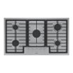 Bosch - 500 Series 36" Built-In Gas Cooktop with 5 burners and LP Conversion - Stainless Steel