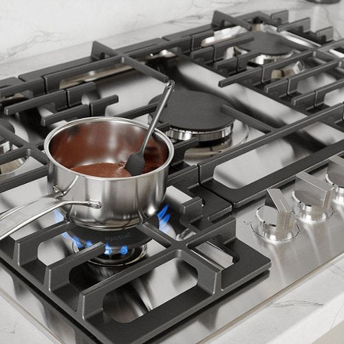 Bosch - 500 Series 36" Built-In Gas Cooktop with 5 burners and LP Conversion - Stainless Steel