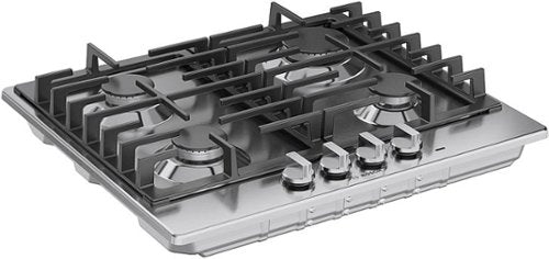 Bosch - 500 Series 24" Built-In Gas Cooktop with 4 burners and LP Conversion - Stainless Steel