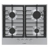 Bosch - 500 Series 24" Built-In Gas Cooktop with 4 burners and LP Conversion - Stainless Steel