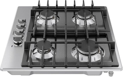 Bosch - 500 Series 24" Built-In Gas Cooktop with 4 burners and LP Conversion - Stainless Steel