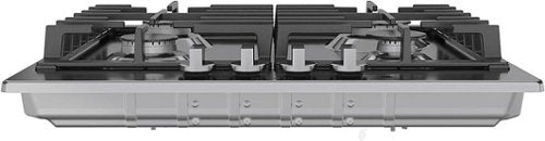 Bosch - 500 Series 24" Built-In Gas Cooktop with 4 burners and LP Conversion - Stainless Steel