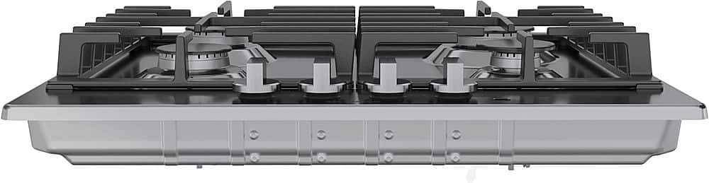 Bosch - 500 Series 24" Built-In Gas Cooktop with 4 burners and LP Conversion - Stainless Steel