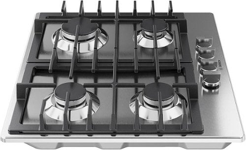 Bosch - 500 Series 24" Built-In Gas Cooktop with 4 burners and LP Conversion - Stainless Steel
