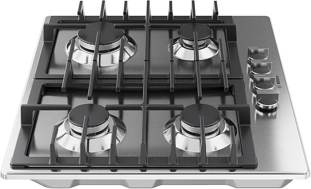 Bosch - 500 Series 24" Built-In Gas Cooktop with 4 burners and LP Conversion - Stainless Steel