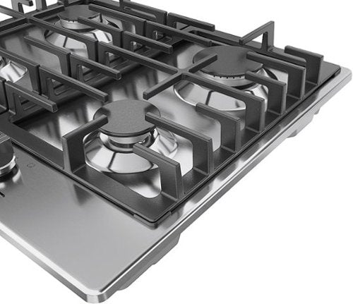 Bosch - 500 Series 24" Built-In Gas Cooktop with 4 burners and LP Conversion - Stainless Steel