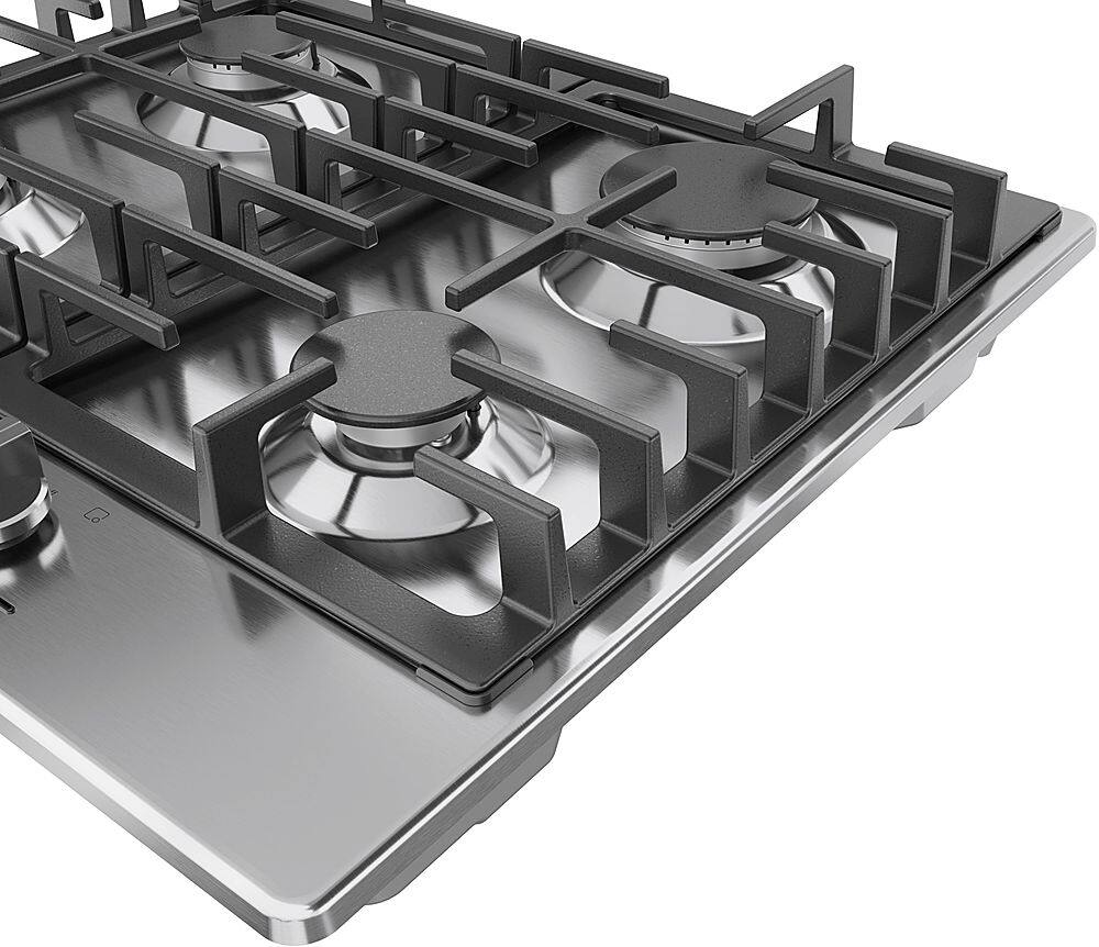 Bosch - 500 Series 24" Built-In Gas Cooktop with 4 burners and LP Conversion - Stainless Steel