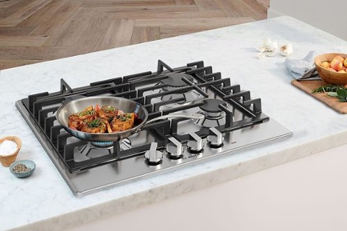 Bosch - 500 Series 24" Built-In Gas Cooktop with 4 burners and LP Conversion - Stainless Steel