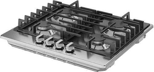 Bosch - 500 Series 24" Built-In Gas Cooktop with 4 burners and LP Conversion - Stainless Steel