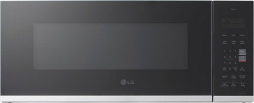 LG - 1.3 Cu. Ft. Low-Profile Over-The-Range Microwave with Zero Clearance Door - Black