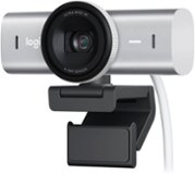Logitech - MX Brio Ultra HD 4K Video Conference, Gaming and Streaming Webcam - Pale Gray