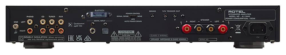 Rotel - A11MKII 50W 2-Ch Integrated Stereo Amplifier - Black