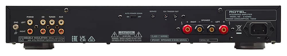 Rotel - A10MKII 50W 2-Ch Integrated Stereo Amplifier - Black