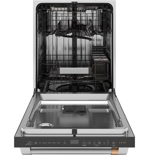 Café - 24" Top Control Built-In Stainless Steel Tub Dishwasher with 3rd Rack, CustomFit Top Rack and 42 dBA - Stainless Steel