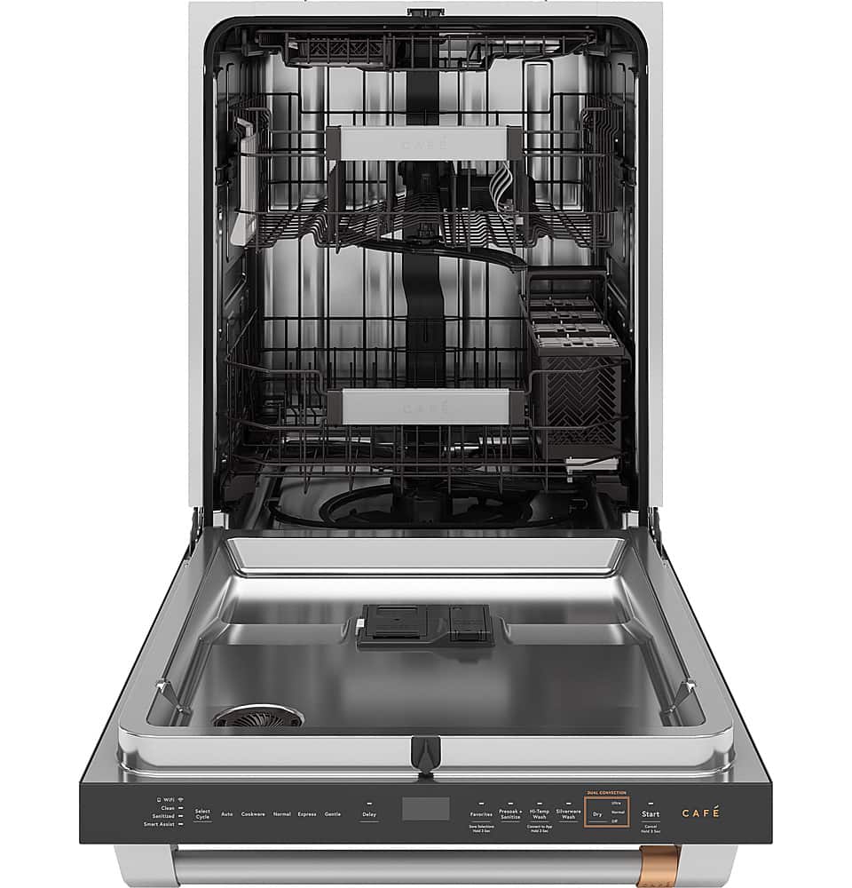 Café - 24" Top Control Smart Built-In Stainless Steel Tub Dishwasher with 3rd Rack, UltraWash and 44 dBA - Stainless Steel