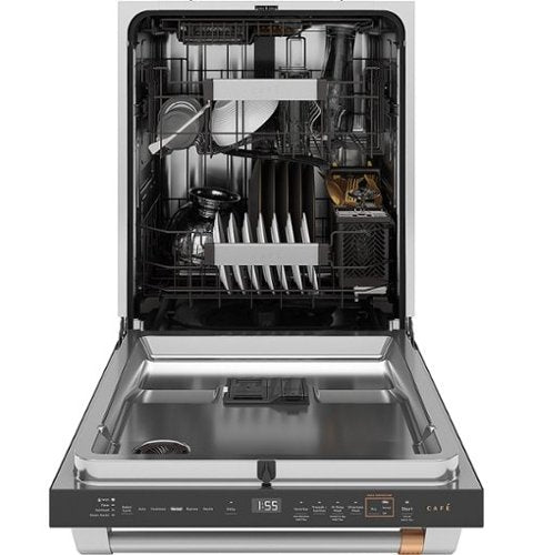 Café - 24" Top Control Smart Built-In Stainless Steel Tub Dishwasher with 3rd Rack, UltraWash and 44 dBA - Stainless Steel