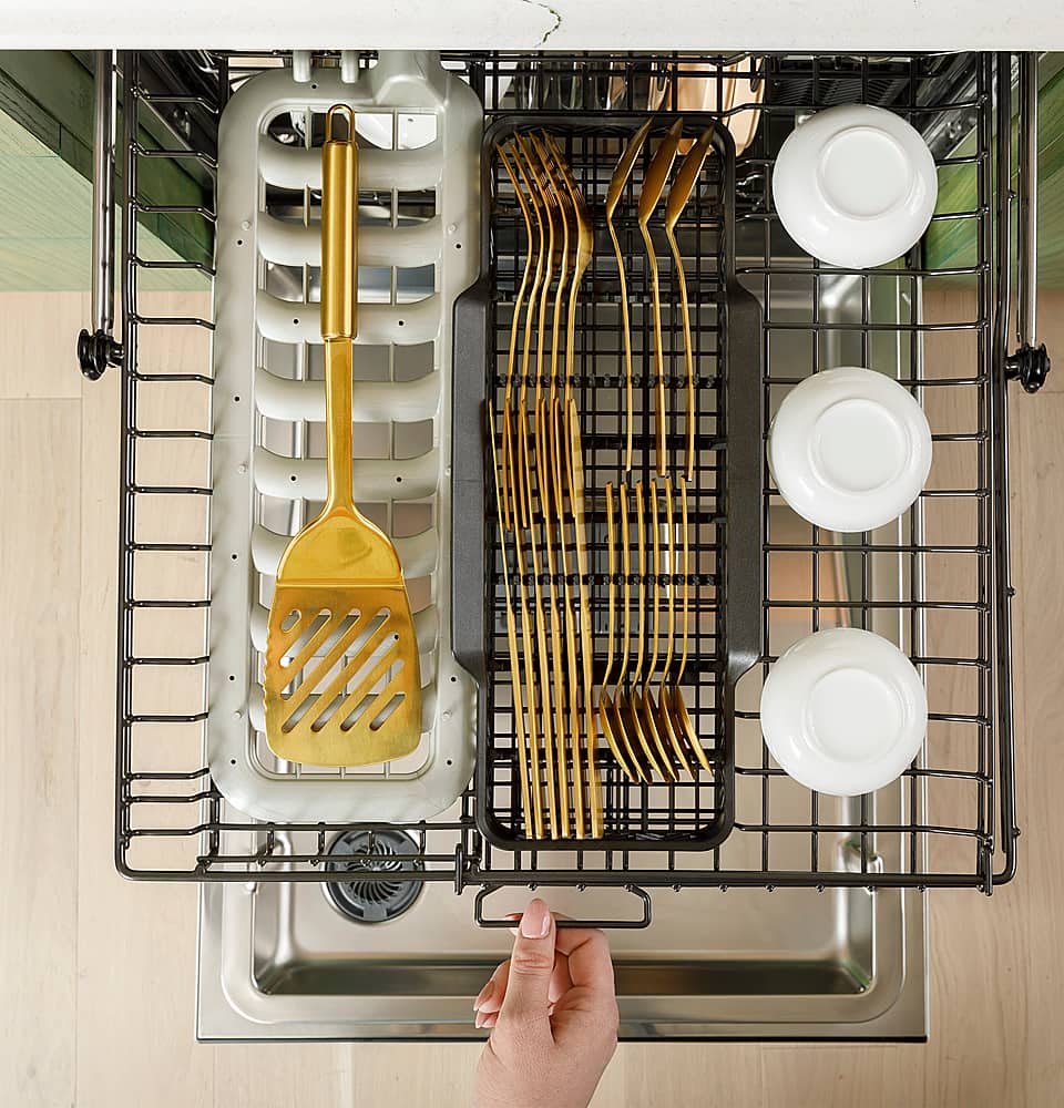 Café - 24" Top Control Smart Built-In Stainless Steel Tub Dishwasher with 3rd Rack, UltraWash and 44 dBA - Stainless Steel