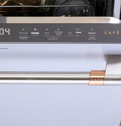 Café - 24" Top Control Smart Built-In Stainless Steel Tub Dishwasher with 3rd Rack, UltraWash and 44 dBA - Stainless Steel