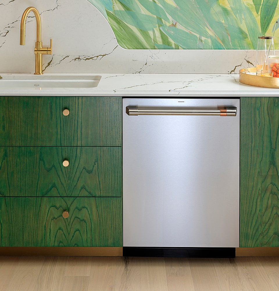 Café - 24" Top Control Smart Built-In Stainless Steel Tub Dishwasher with 3rd Rack, UltraWash and 44 dBA - Stainless Steel