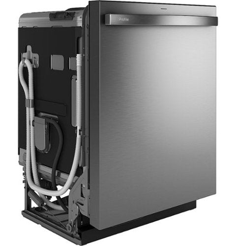 GE Profile - 24" Top Control Smart Built-In Stainless Steel Tub Dishwasher w/ 3rd Rack, Leak Defense w/ Active Flood Protect, 39 dBA - Stainless Steel