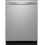 GE Profile - 24" Top Control Smart Built-In Stainless Steel Tub Dishwasher w/ 3rd Rack, Leak Defense w/ Active Flood Protect, 39 dBA - Stainless Steel
