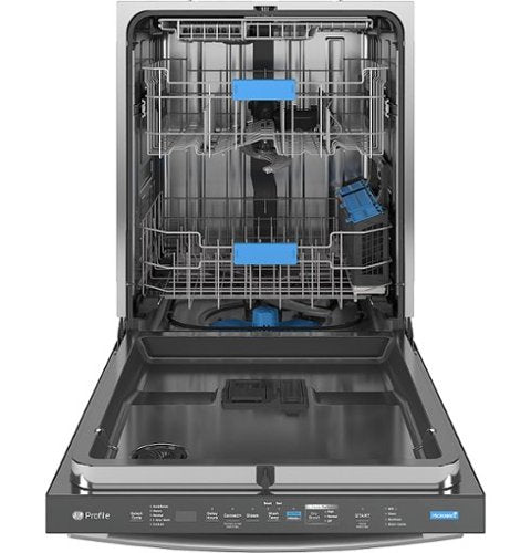 GE Profile - 24" Top Control Smart Built-In Stainless Steel Tub Dishwasher w/ 3rd Rack, Leak Defense w/ Active Flood Protect, 39 dBA - Stainless Steel