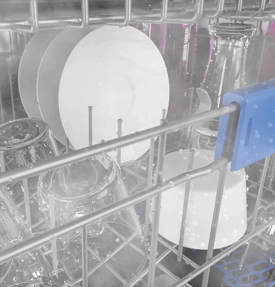 GE Profile - 24" Top Control Smart Built-In Stainless Steel Tub Dishwasher w/ 3rd Rack, Leak Defense w/ Active Flood Protect, 39 dBA - Stainless Steel
