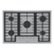 Bosch - 500 Series 30" Built-In Gas Cooktop with 5 burners and LP Conversion - Stainless Steel