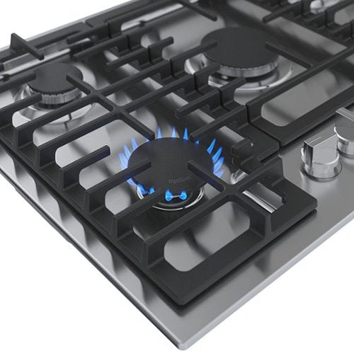 Bosch - 500 Series 30" Built-In Gas Cooktop with 5 burners and LP Conversion - Stainless Steel