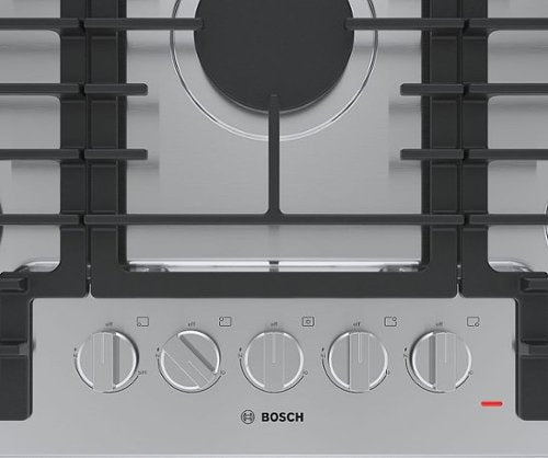 Bosch - 500 Series 30" Built-In Gas Cooktop with 5 burners and LP Conversion - Stainless Steel