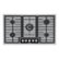 Bosch - Benchmark Series 36" Built-In Gas Cooktop with 5 burners with FlameSelect and LP Conversion - Stainless Steel