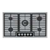 Bosch - Benchmark Series 36" Built-In Gas Cooktop with 5 burners with FlameSelect and LP Conversion - Stainless Steel