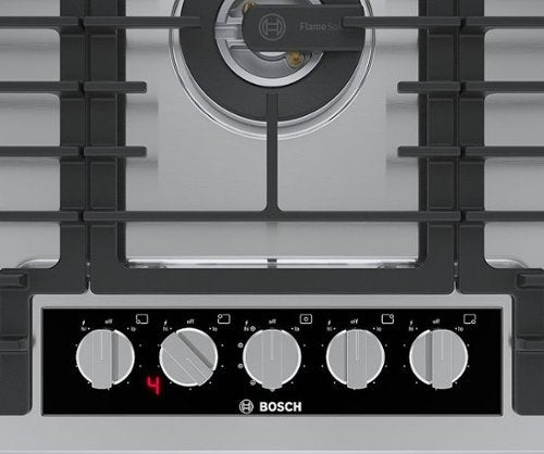 Bosch - Benchmark Series 36" Built-In Gas Cooktop with 5 burners with FlameSelect and LP Conversion - Stainless Steel