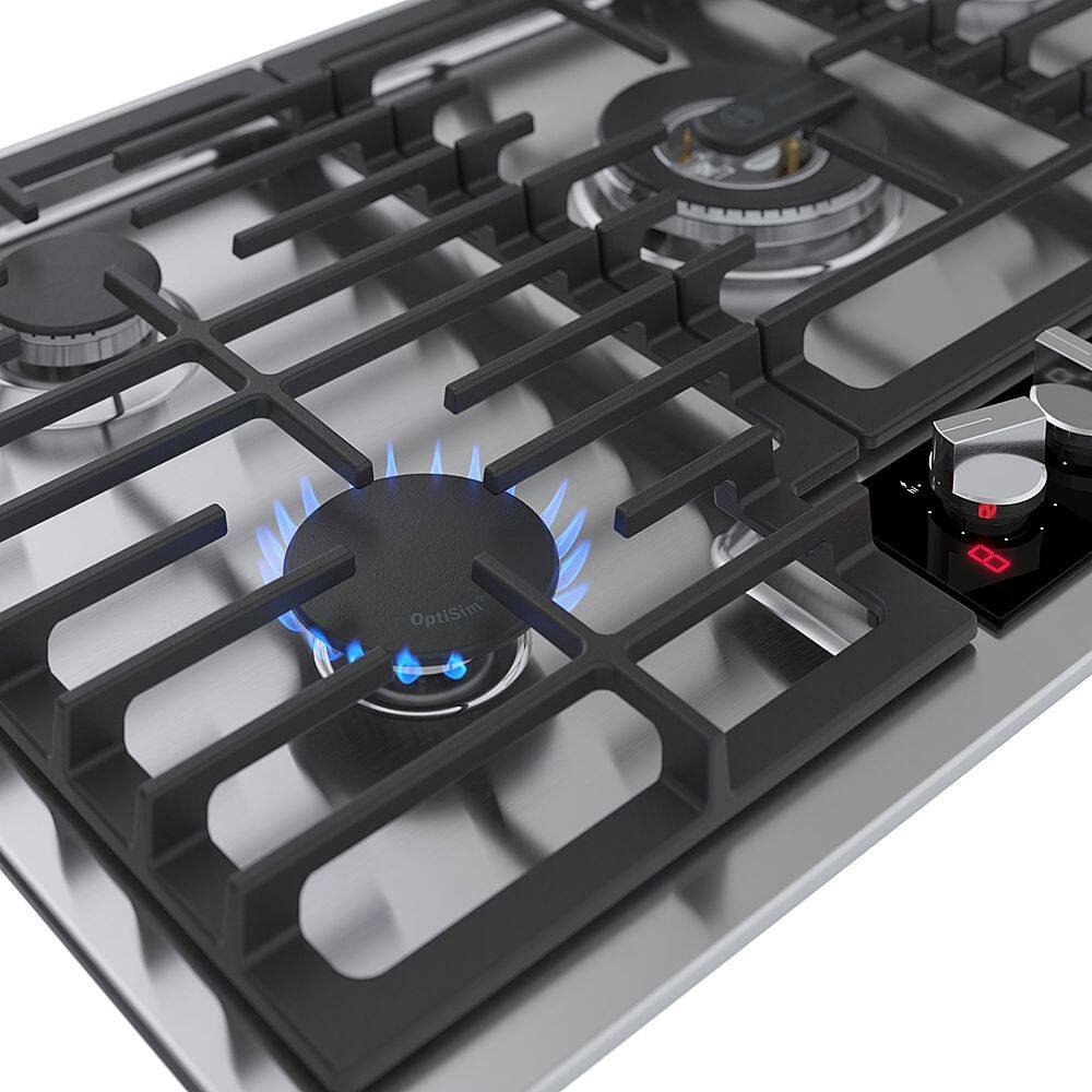 Bosch - Benchmark Series 36" Built-In Gas Cooktop with 5 burners with FlameSelect and LP Conversion - Stainless Steel