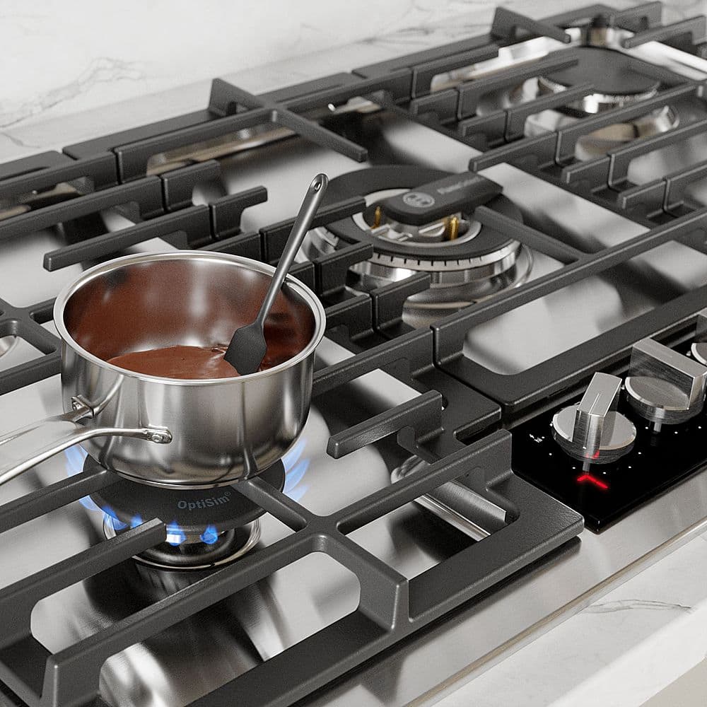 Bosch - Benchmark Series 36" Built-In Gas Cooktop with 5 burners with FlameSelect and LP Conversion - Stainless Steel