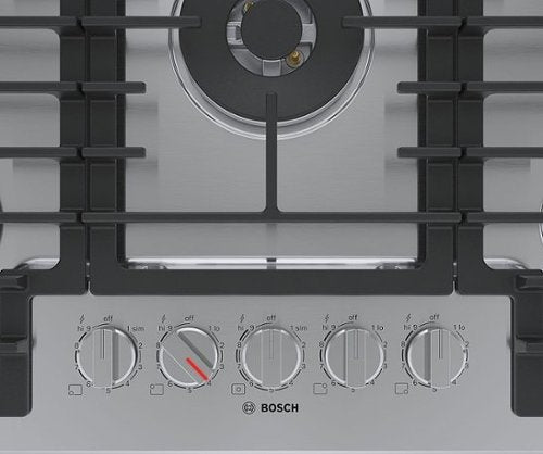 Bosch - 800 Series 30" Built-In Gas Cooktop with 5 burners with FlameSelect and LP Conversion - Stainless Steel