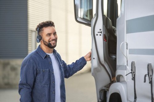 BlueParrott - B250-XTS Wireless Bluetooth Mono Headset with 91% Noise-Cancelling Microphone - Blue