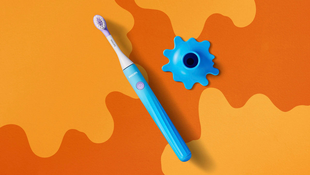 Philips - One for Kids Battery Toothbrush - Gradient Blue Fade