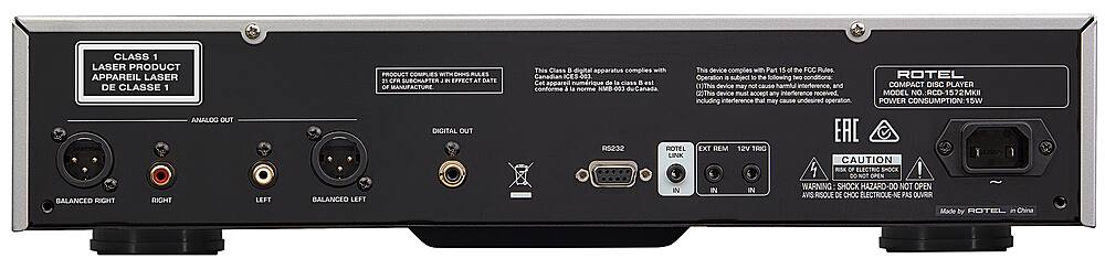 Rotel - RCD-1572MKII CD Player - Silver